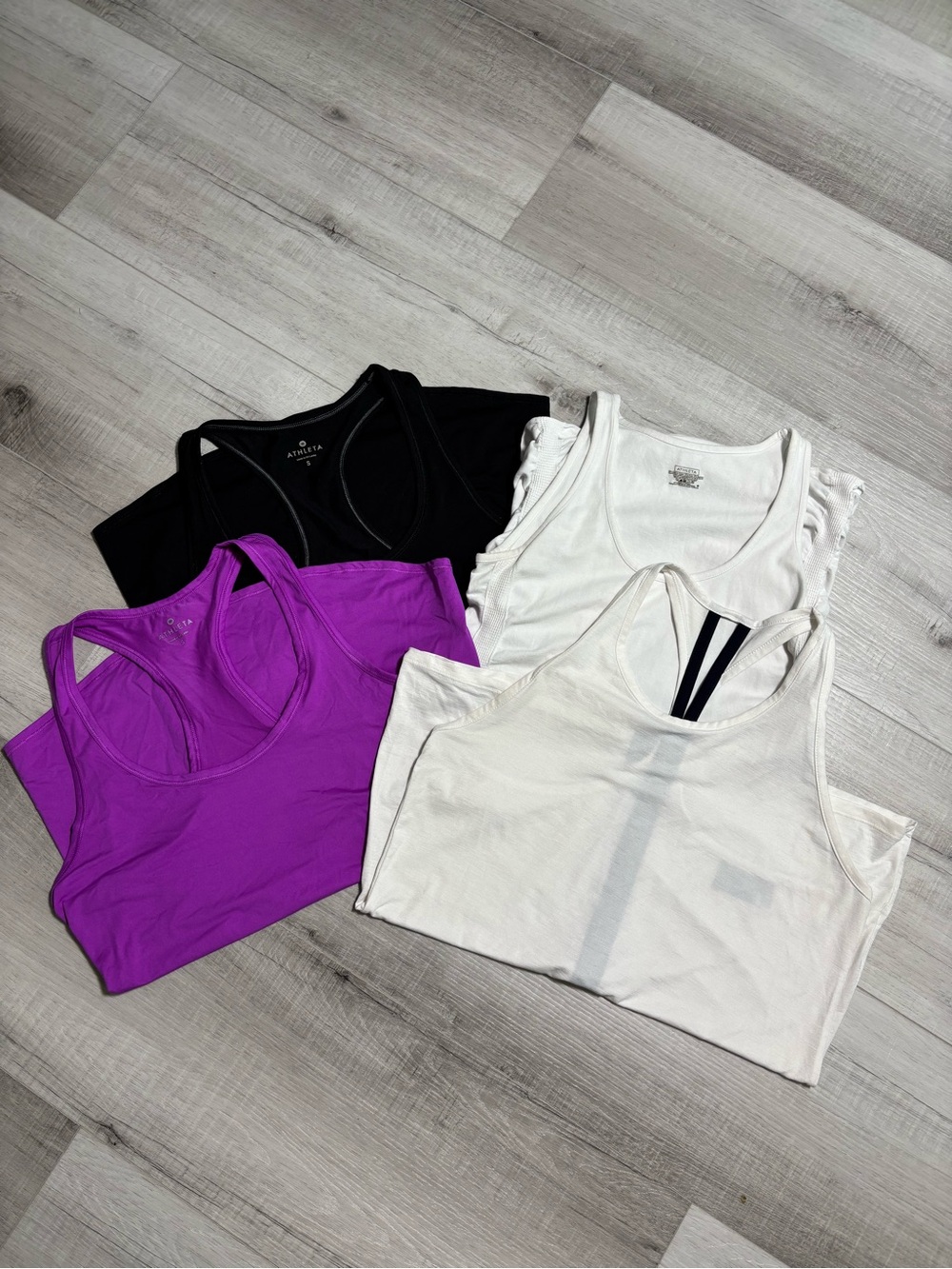 Athleta 4-Piece Active Tank Top Bundle Size Small